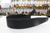 Henry Heller HBL25-BLK Guitar Strap Black with White Stitching *Free Shipping in the US*